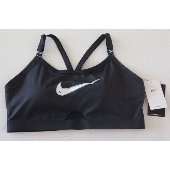 Nike DN4638 010 Women's Plus Sz 1X Black Indy Light Support Padded Sports Bra - Picture 6 of 8